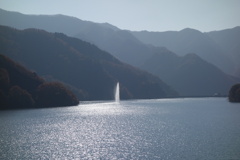 草木湖の噴水