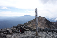 乗鞍　剣ヶ峰山頂にて