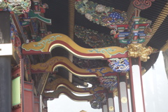 霧の三峰神社　拝殿