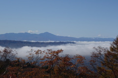 軽井沢は霧の中　見晴台にて