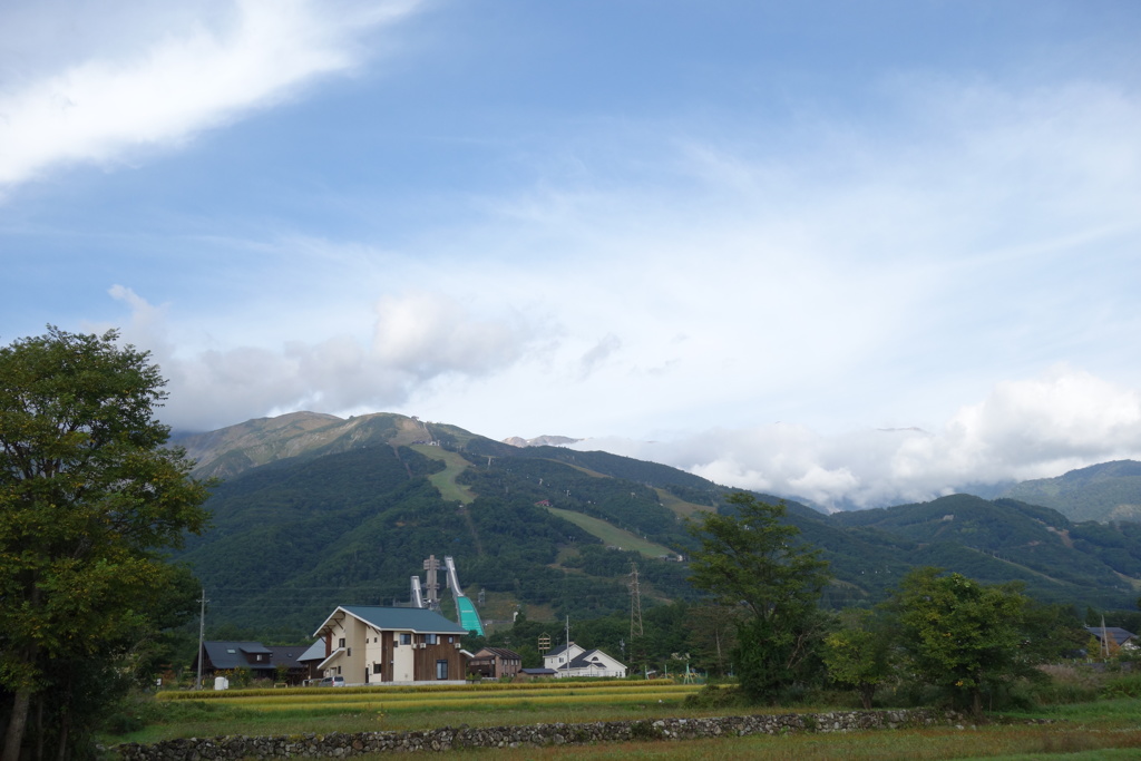 白馬村から望む