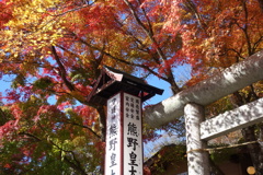 軽井沢熊野神社の紅葉