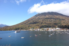 中禅寺湖にて