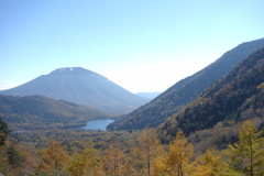 金精峠から　男体山と湯ノ湖