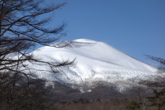 浅間山　雪景色