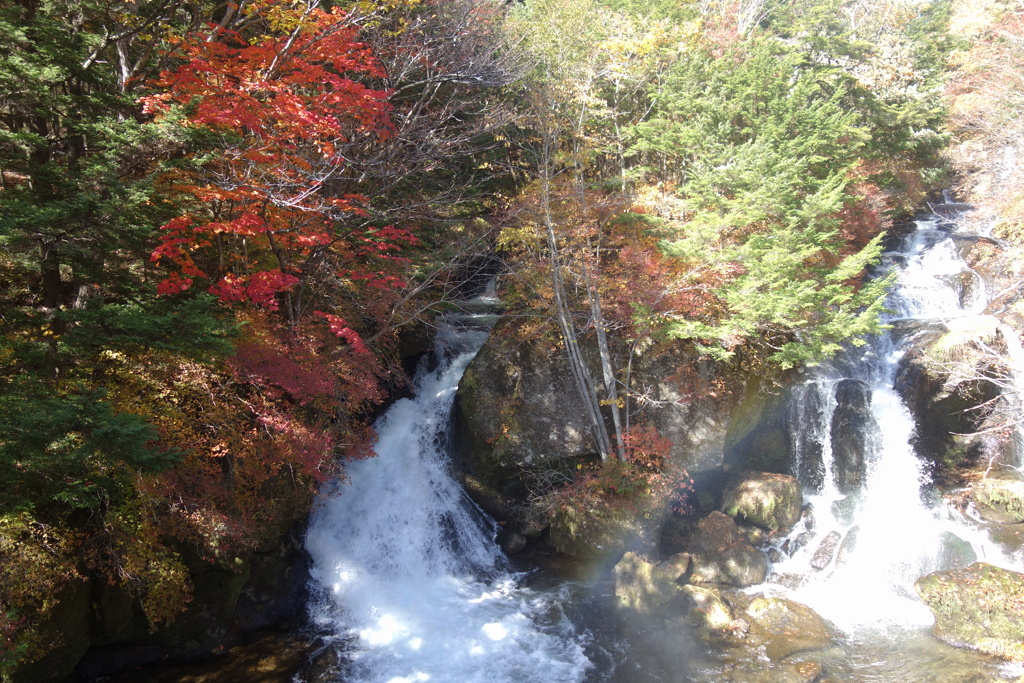 日光の紅葉　竜頭の滝
