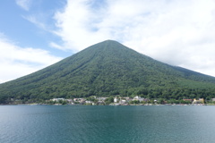 日光ライド　中禅寺湖にて