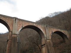 メガネ橋冬景色