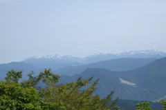 高根展望台から　雪山を臨む