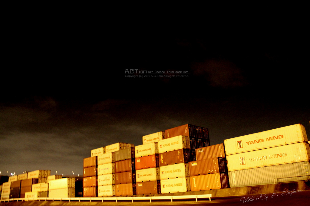 Containers Illuminated In The Darkness Ⅰ
