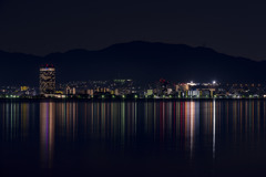 対岸より望む -琵琶湖夜景-