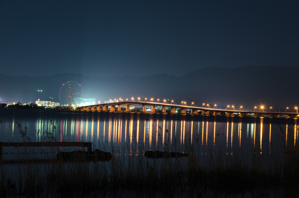 夜景 - 琵琶湖大橋