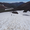楽しい雪渓下り　　⑨