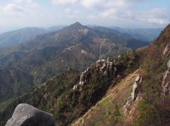 鈴鹿山脈の槍（鎌ヶ岳）