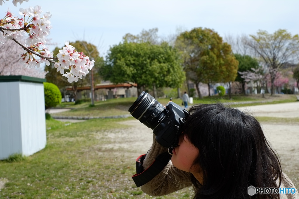 カメラ女子　EOS40D