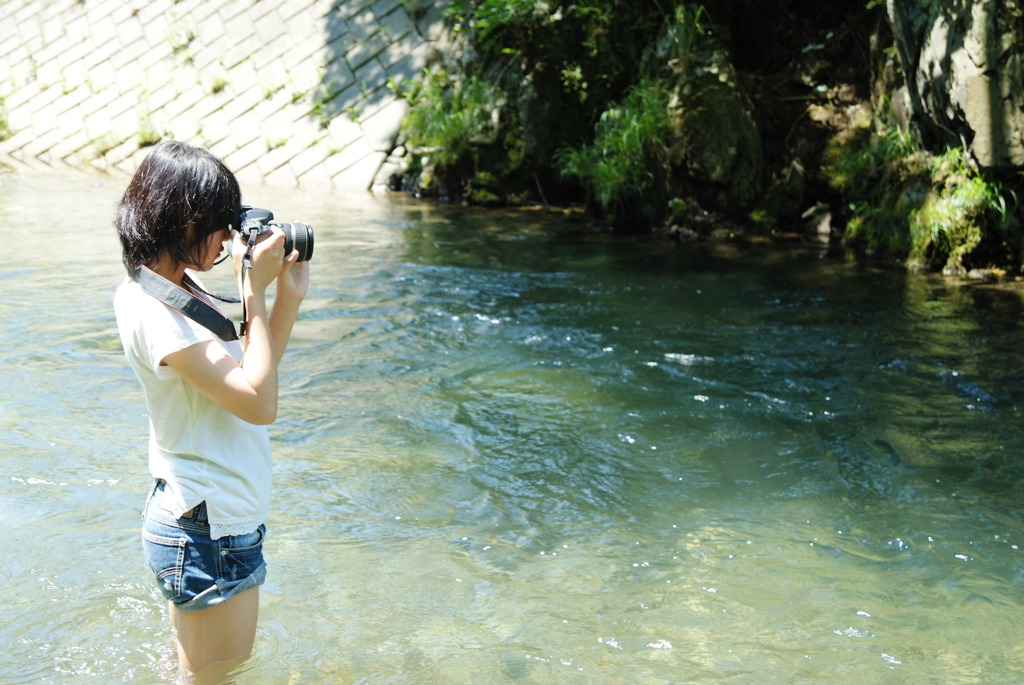 夏、少女