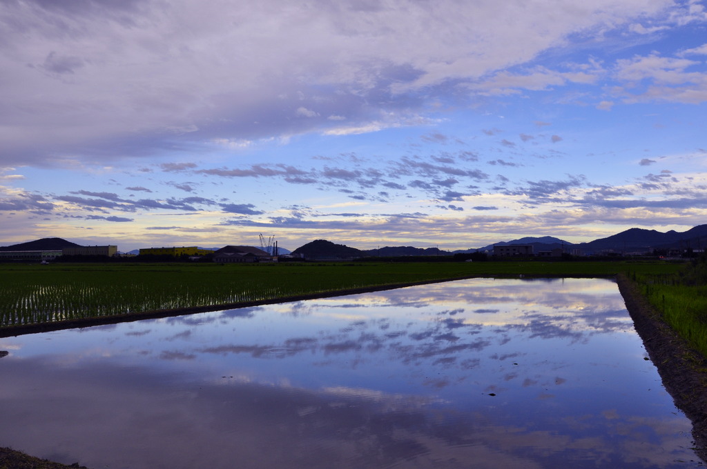 雨の前の晴れ間