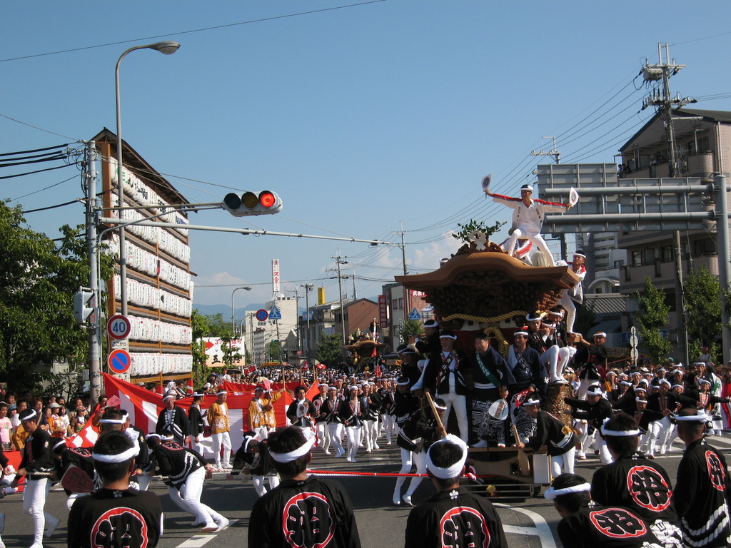 岸和田祭　試験曳き
