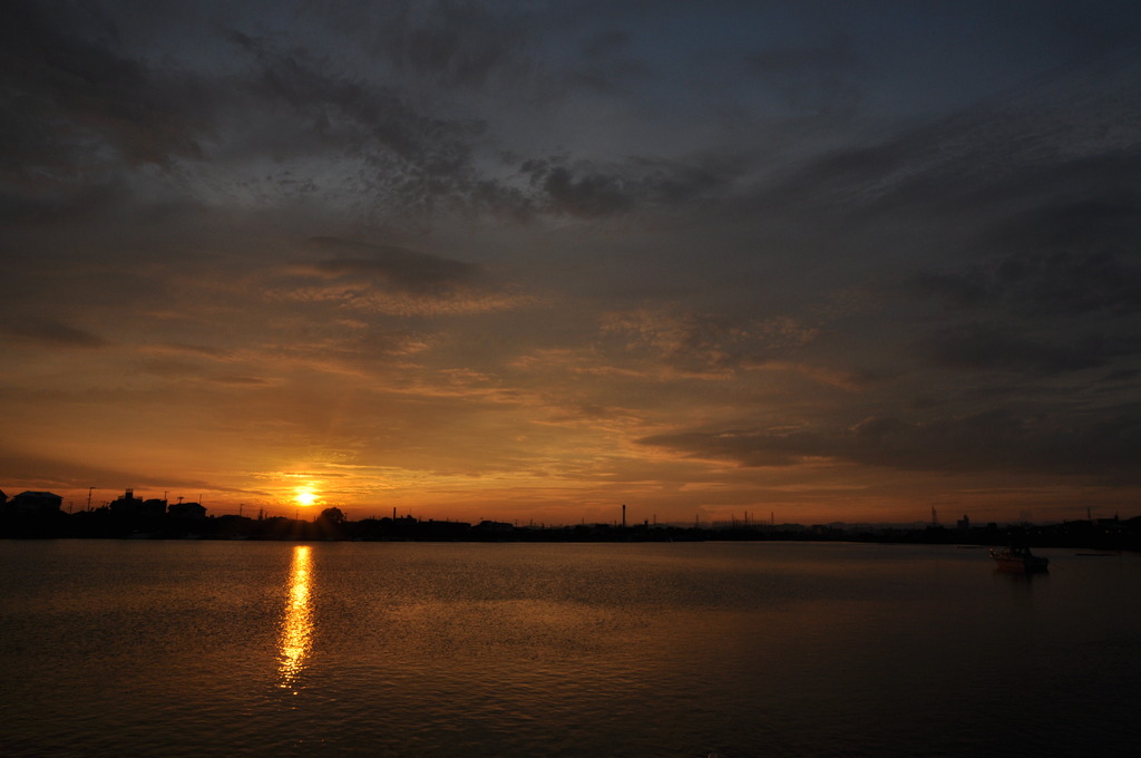 夕日