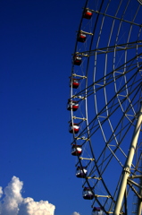 Ferris wheel at midsummer