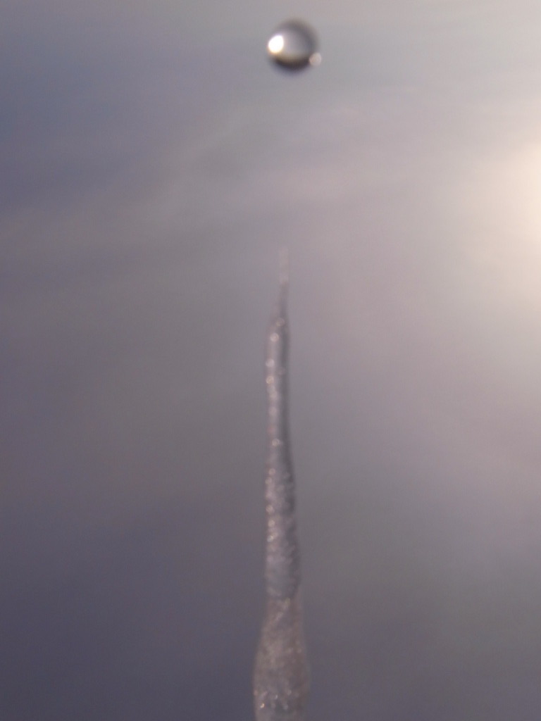 氷柱からポタリ