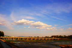 Clouds above the bridge