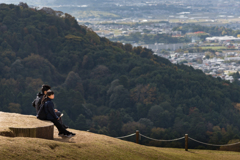 奈良若草山 山頂の風景