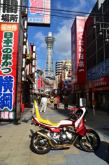 通天閣とツーショット