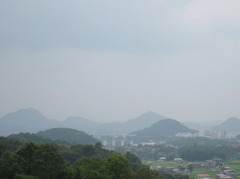 望む山々