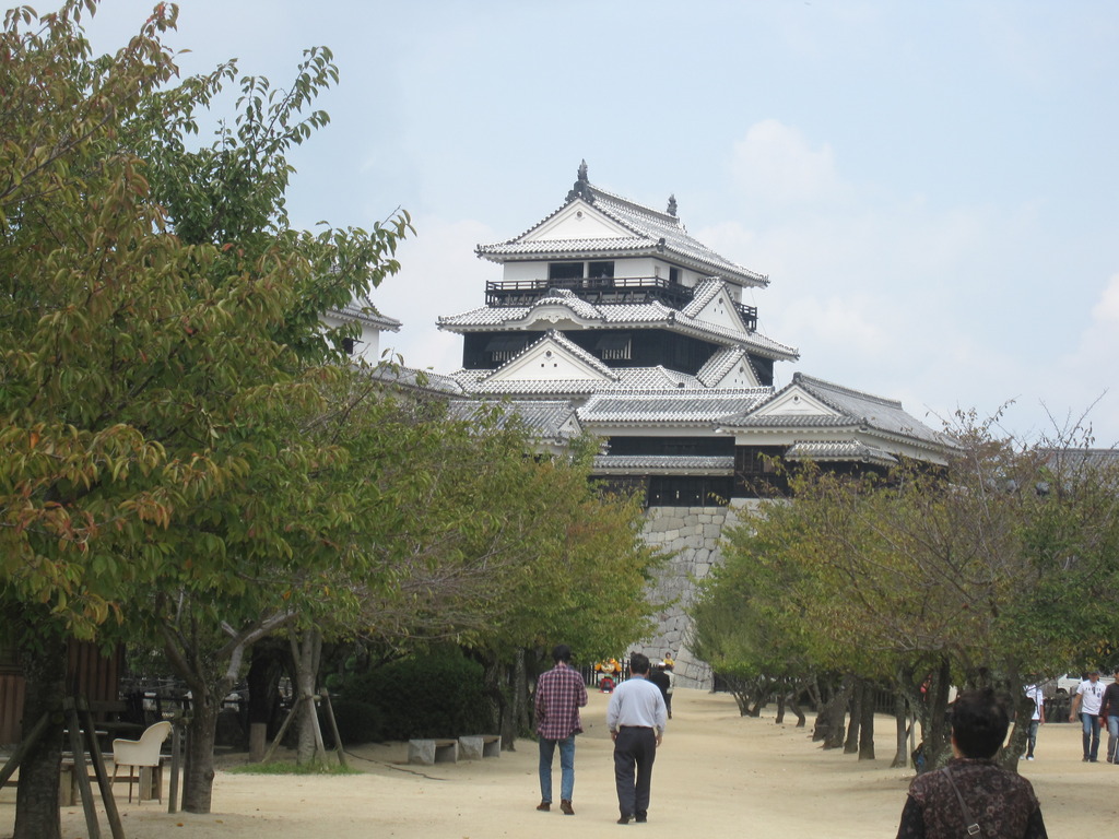 そびえる松山城