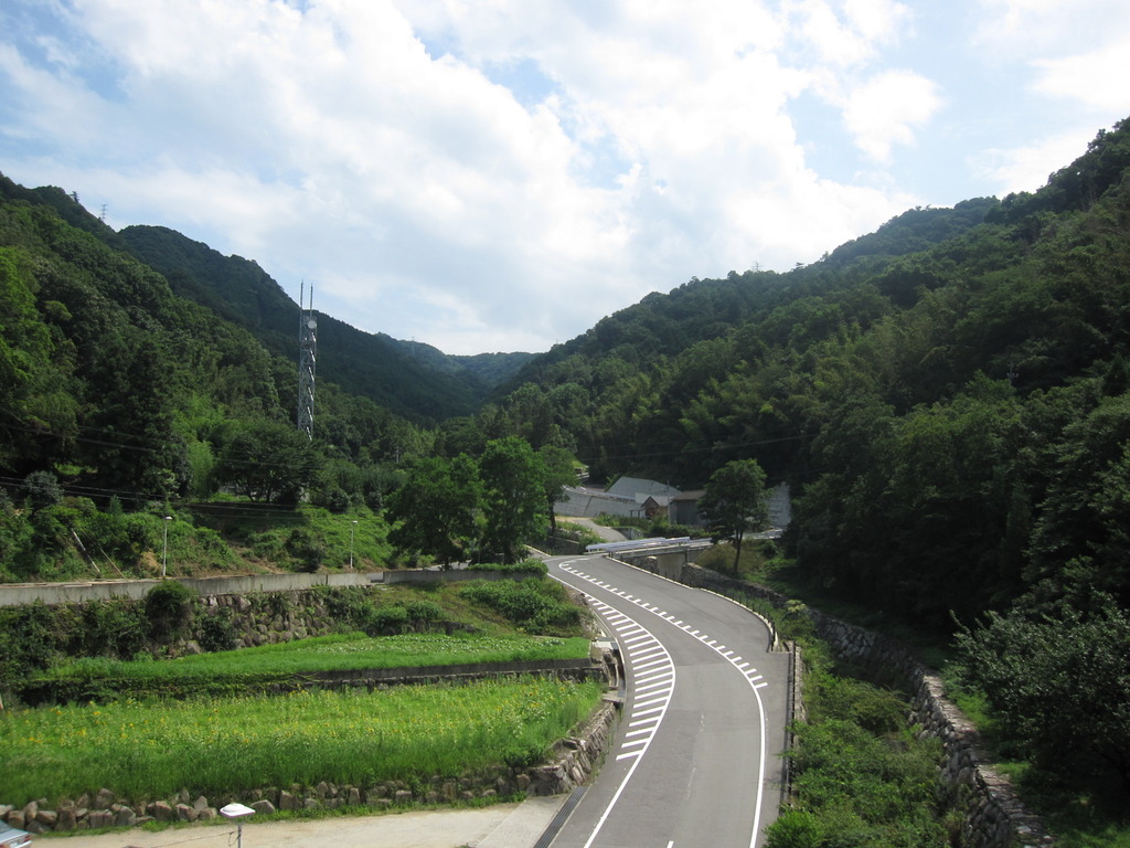 門入橋の上から