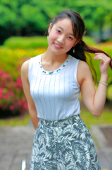 公園にて。