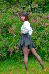台原森林公園にて。