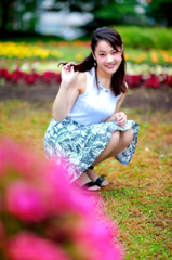 公園にて。