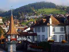 オーバーホーヘンの港(トゥーン湖)