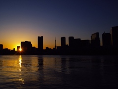 落日（隅田川）