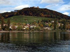 シュタインアムライン背後のホーエンクリンゲン城