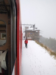 アルプグリュム駅(ベルニナ沿線)