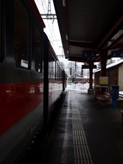 冬の駅(アッペンツェル鉄道)
