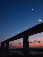 東京ゲートブリッジ夕景