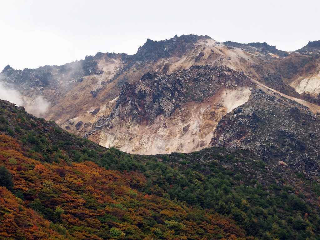 恵山の威容