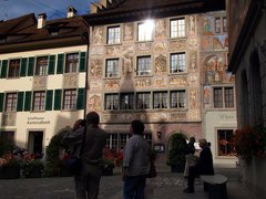 ホテルアドラーのフレスコ画(シュタインアムライン旧市街)