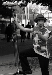 一輪車乗り（上野公園）