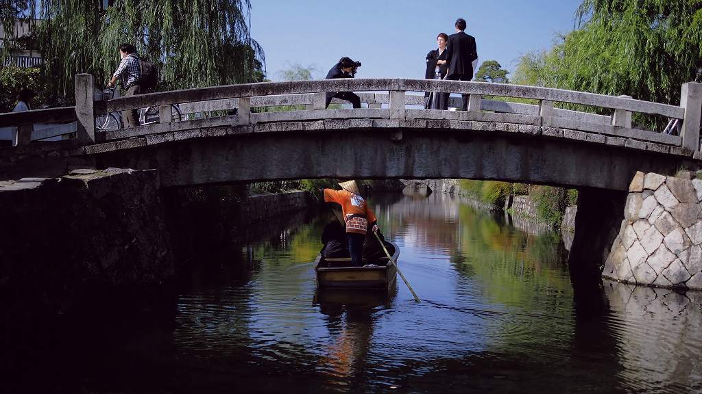 記念撮影(倉敷川中橋)