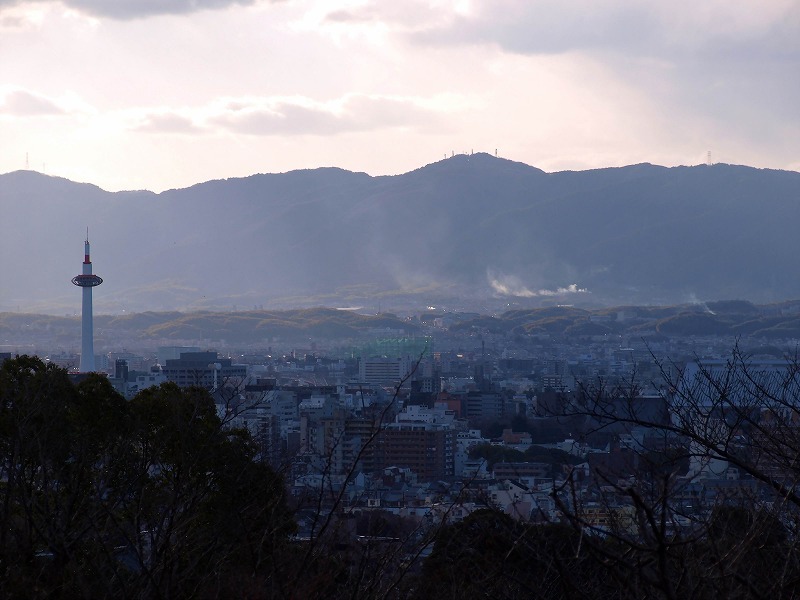 冬の京都盆地