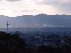 冬の京都盆地