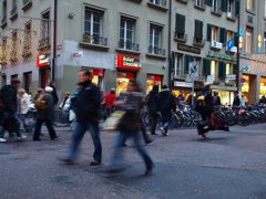 ラッシュアワーの街(ベルン)