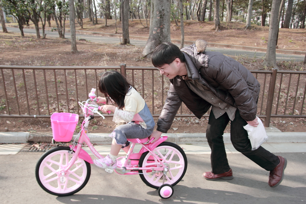 自転車の練習