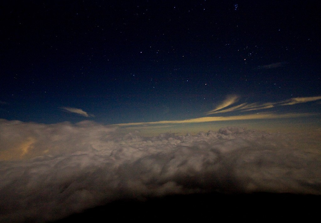 空からの夜景