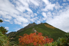 初秋　丸山から西穂へ